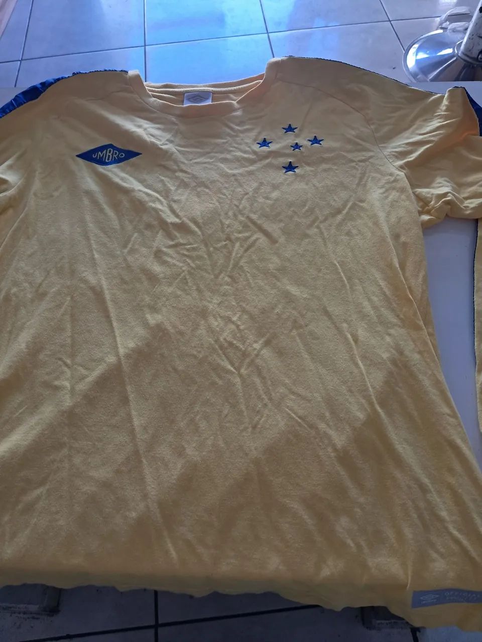 Camisa do cruzeiro amarela retro 1966