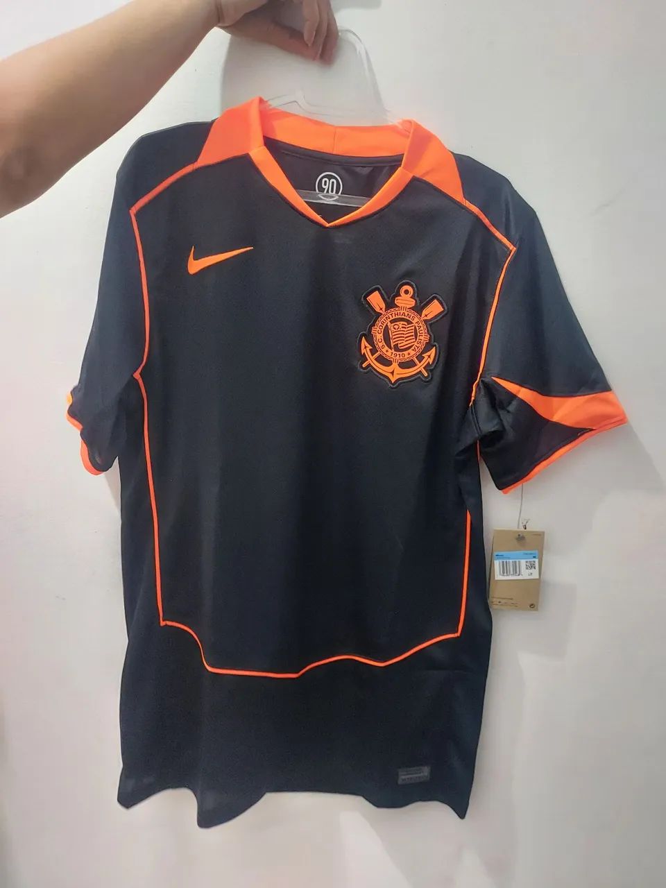 Camisa Corinthians nova laranja preta