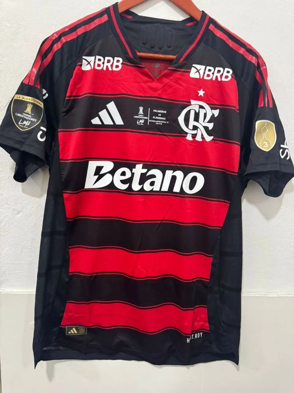 Camisa Flamengo Final Libertadores 2025 Bruno Henrique Jogo ?