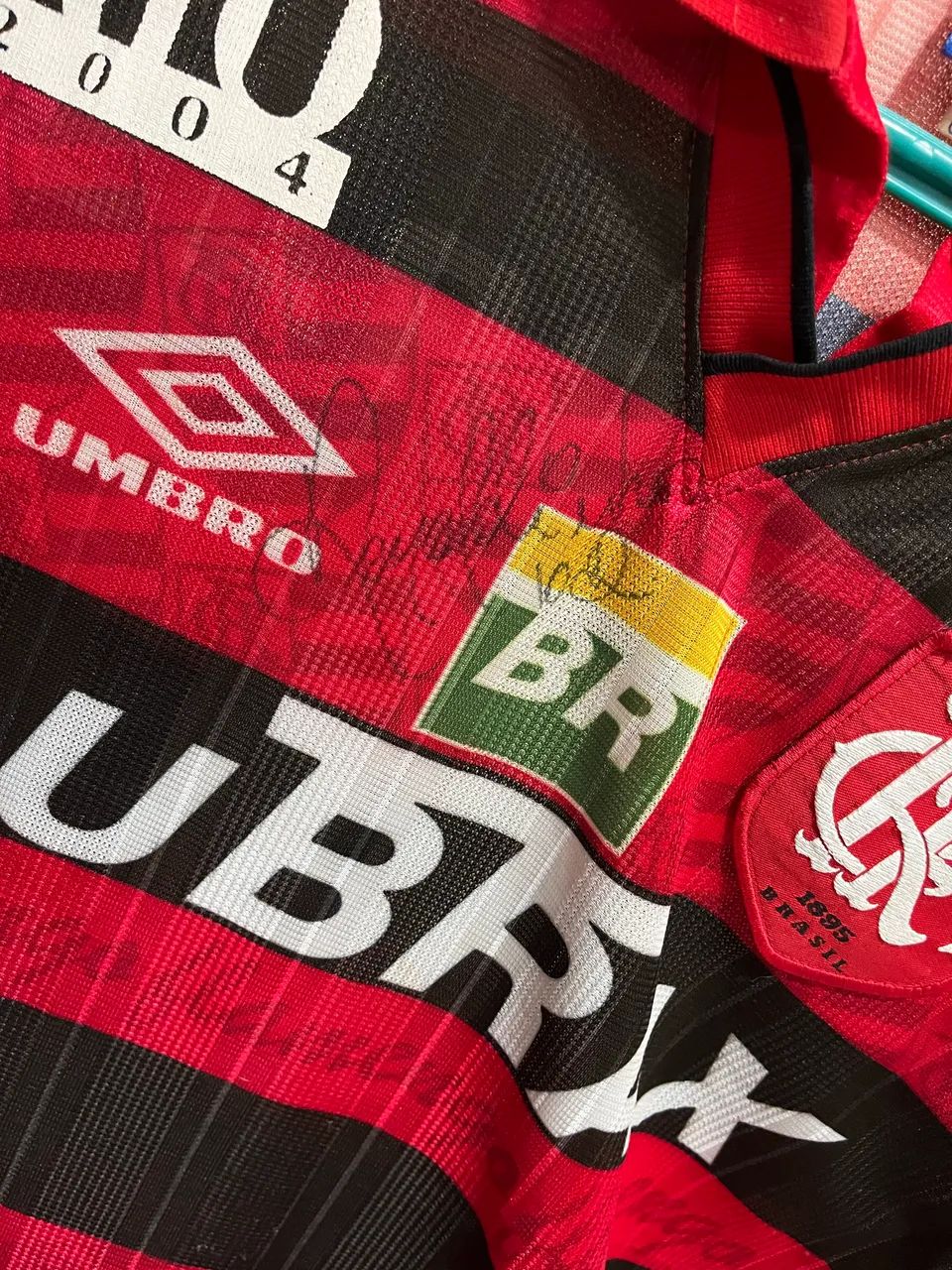 Camisa Flamengo Autografada Ronaldinho Gaúcho